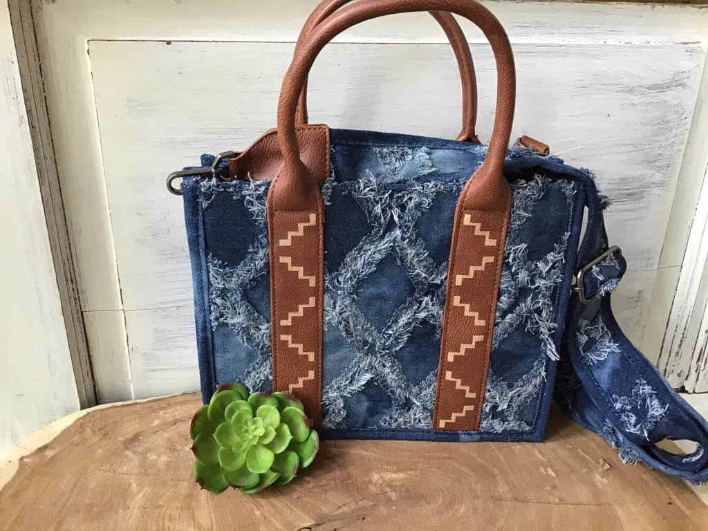 Wrangler Denim Tote Crossbody Purse