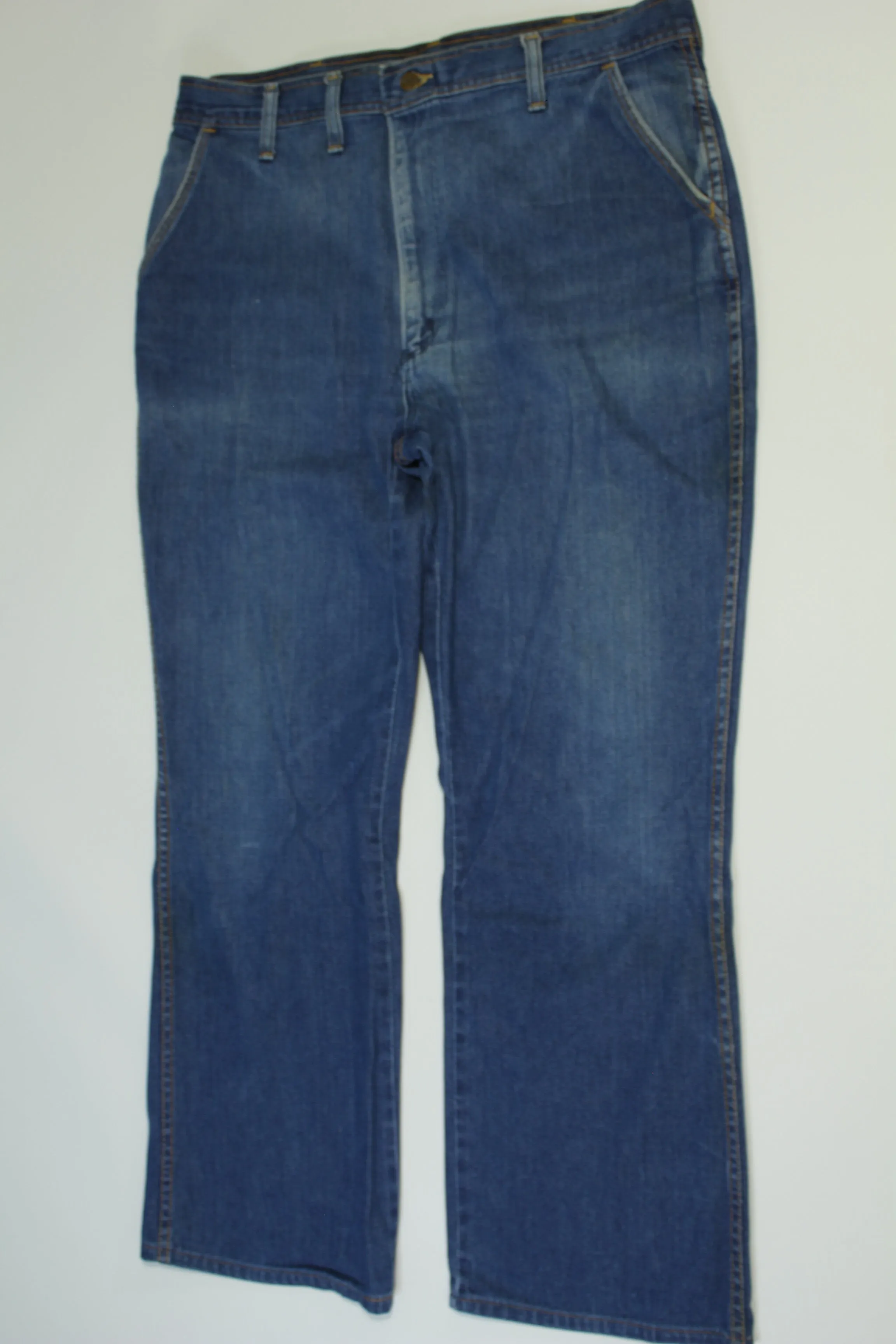 Wrangler Vintage 70's Jeans For Men Flare 2ELW525 10831 Tyvek Tag Denim Blue Jeans