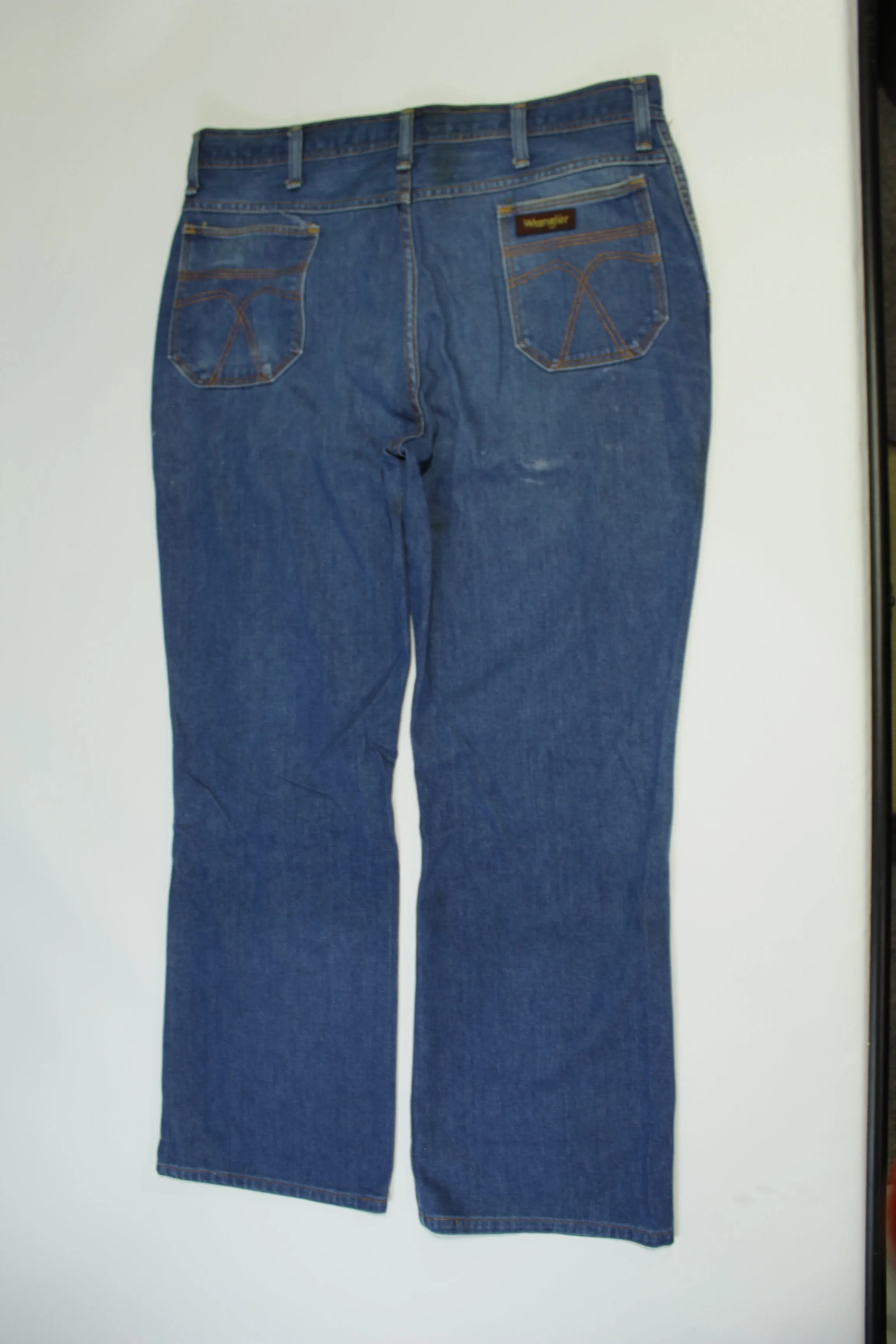 Wrangler Vintage 70's Jeans For Men Flare 2ELW525 10831 Tyvek Tag Denim Blue Jeans